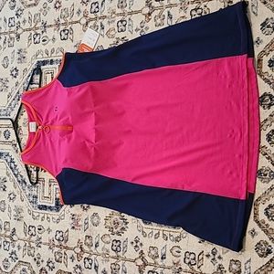 SPORTS ILLUSTRATED BRAND  WOMEN'S PLUS PINK, BLUE AND ORANGE DRESS SIZE XXL